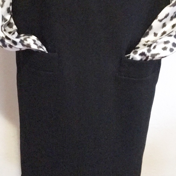 HERMAN GEIST Black DeepV-Neck Mod Dress Size 10 - Picture 3 of 10